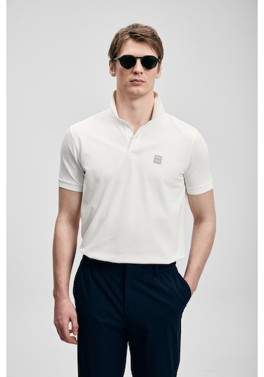 Lufian Carter Smart Erkek Polo Tişört Kırık Beyaz Kırık Beyaz 111040233100510 Kırık Beyaz
