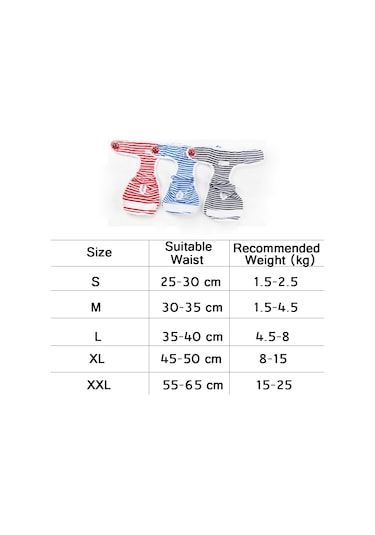 Pet Fizyolojik Pantolon Dişi Köpek Fizyolojik Dönem Hijyen Pantolonu, Boyut: M Mavi Beyaz Çizgili