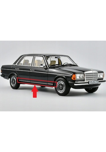 Mercedes W123 Takim Nikelaj Alt Kisim Marspiyel Nikelaji (8 Parça