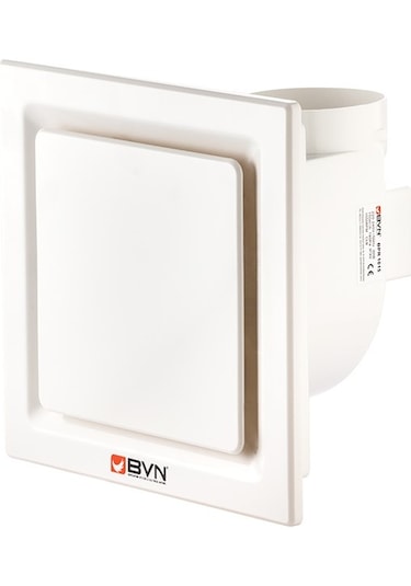 Bahçıvan 24x24 cm BPR 1012 1050 D/D 220/230V Monofaze Plastik Radyal Banyo-Tuvalet Aspiratörü