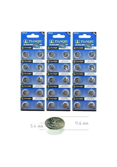 Tianqiu AG13/357A 1.5V Alkalin Pil 10 x 3'lü
