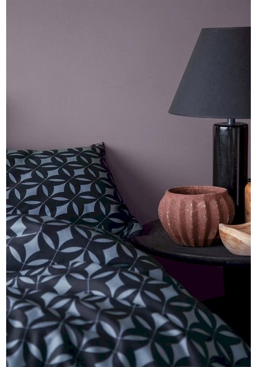 İssimo Mondo Blue Saten Nevresim Takımı Çift Kişilik-2225 Mavi