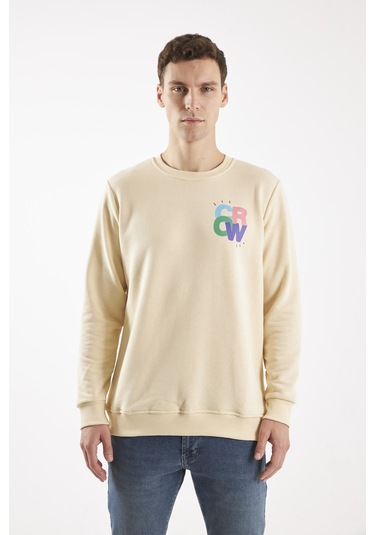 The Colour Ekru O-yaka Sweatshırt Ekru