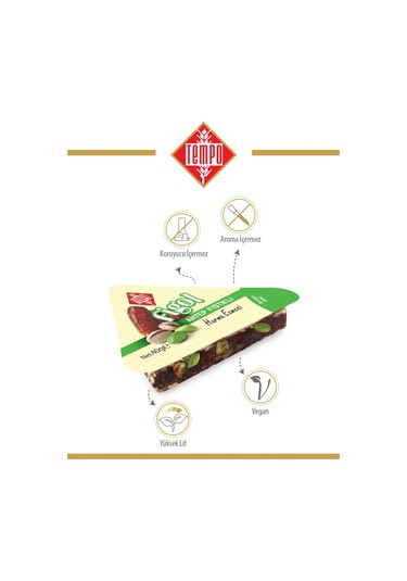 Figol Antep Fıstıklı Hurmalı Bar Üçgen 40 G X 12 Adet