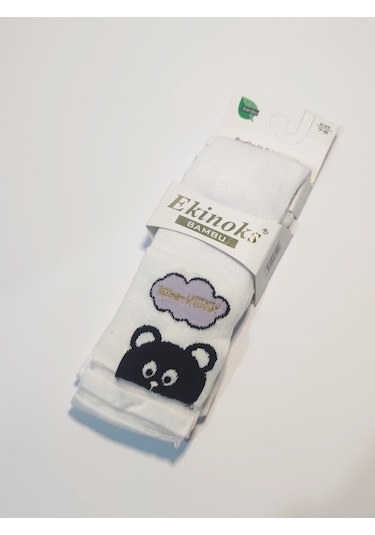 Ekinoks Kız Çocuk Beyaz Külotlu Çorap Beyaz (524894490)
