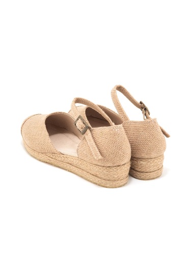 Star Tombis Gerçek Elişi Hasır Jüt Bantlı Günlük Kız Çocuk Espadril Handmade Hasır