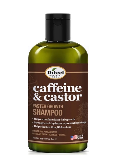 Difeel Caffeine & Castor Faster Growth Şampuan 354.9 ML