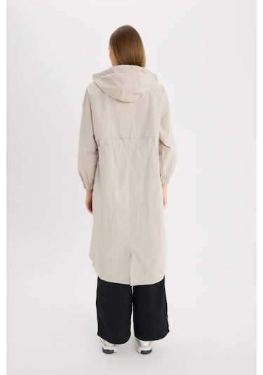 DeFacto Su İtici Kapüşonlu Fermuarlı Cepli Beli Büzgülü Mevsimlik Uzun Yağmurluk A6245AX25SPGR472 Gri DeFacto Su İtici Kapüşonlu Fermuarlı Cepli Beli Büzgülü Mevsimlik Uzun Yağmurluk A6245AX25SPGR472 Gri
