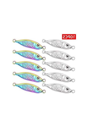 Tongxida 10 Adet Balikilik Cazibesi Set Japonya Metal Jig 7g-80g Balikçilik L
