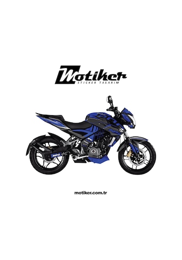 Bajaj Pulsar NS200 - UNI Design Takım Parça Sticker Kaplama Modeli