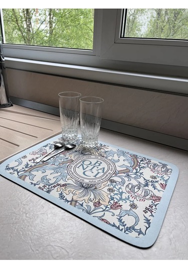 Brightnest Emici Diyatomit Bulaşık Kurutma Matı 399848814 Beyaz