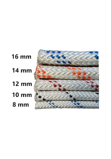 Orca 12mm 100 Metre Statik İskota Halat Ht Polyester En1891 Typeb