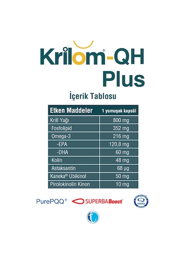 Krilom-Qh Plus 30 Yumuşak Kapsül
