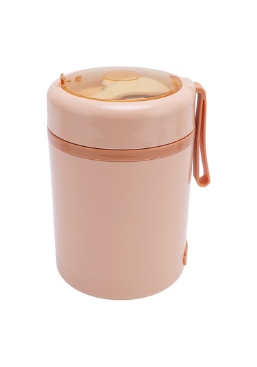 Xindoker 600ml Usb Şarjlı 60 C Sabit Sıcaklıklı 304 Paslanmaz Çelik Leakproof Taşınabilir Yemek Isıtıcı - Pembe