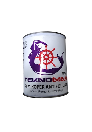 Tekne Zehirli Boyası. Siyah Zehirli Boya. 0,75 Litre