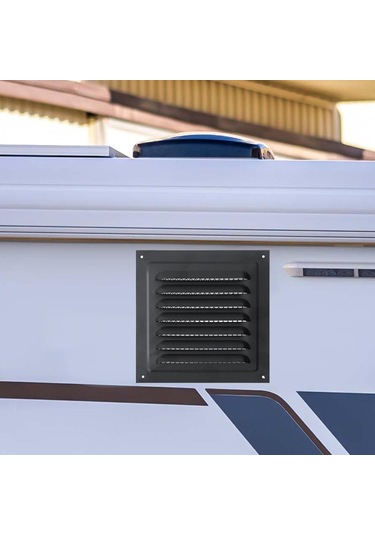 Suntek Metal Havalandırma Kapağı Yoğun Izgara 15cmx15cm-siyah