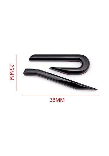 Yeni Golf 8 R Yazısı Bagaj Logo Arması Sticker Amblem
