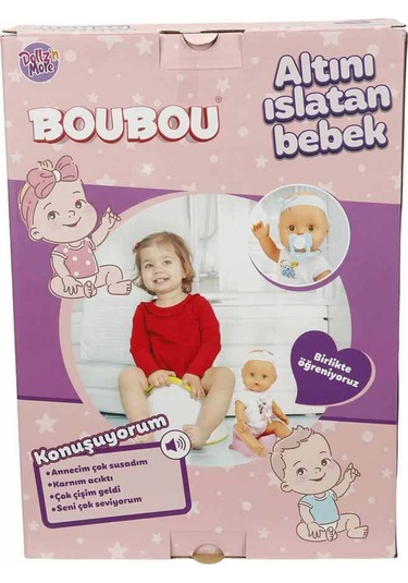 Boubou Altını Islatan Konuşan Bebek Seti 30 Cm. - Mavi