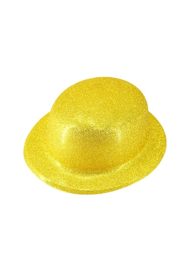 Simli Melon Şapka, 27cm X 7cm X 1 Adet - Altın