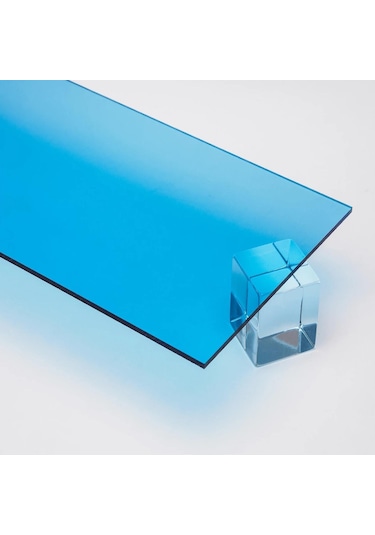 2.8mm Mavi Transparan Pleksi Levha Şeffaf Mavi Pleksi