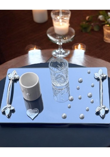 Tycho İncili Söz Nişan Yüzük Tepsisi İncili Kurdale Hediye Gümüş