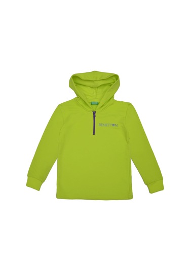 Kız Çocuk Sweatshirt - Yeşil Yağ Yeşili