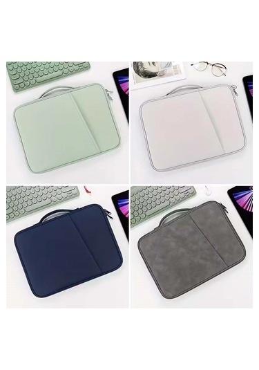 Tablet Ve Macbook Çantası 11'' - Koruyucu Kılıf Tablet Çantası - Laptop Liner Çantası - Notebook Bilgisayar Çantası Pembe
