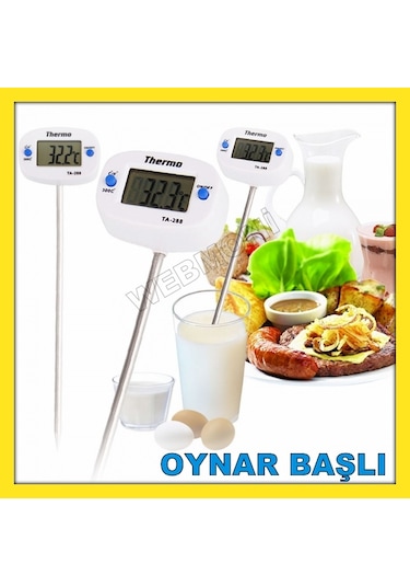 Ta-288 Çubuk Termometre Sıvı Gıda Yiyecek İçecek Sıcaklık Ölçer N11.5