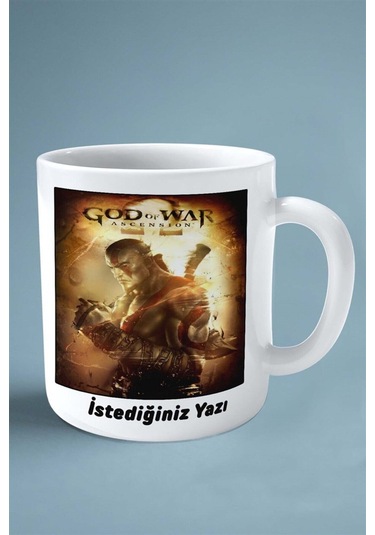 God Of War Oyun Baskılı Kupa Bardak Çift Taraflı Kişiye Özel Model 13 Çok Renkli