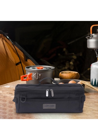 Suntek Kamp Alet Saklama Çantası Çift Fermuarlı Siyah