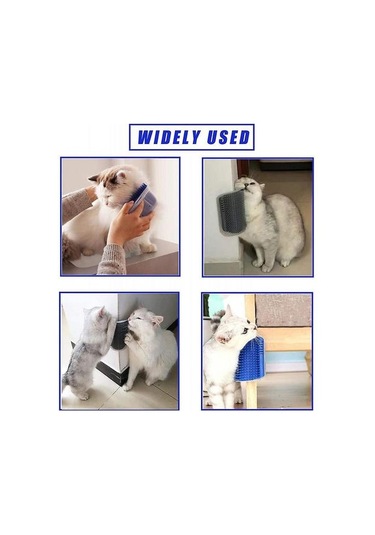 Kedi Kendini Damat, 2 Paket Kedi Bakımı Fırçası, Duvar Köşe Damatlar Yumuşak Bakım Fırça Kedi Masaj Tarak