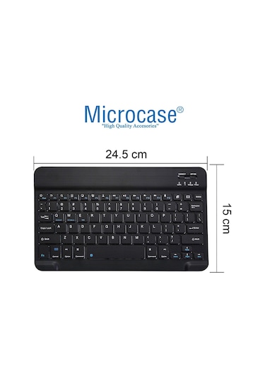 MediaPad Uyumlu T5 10.1'' 2in1 Set Standlı Silikon Kılıf + Klavye AL8107