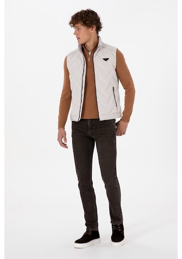 U.s. Polo Assn. Erkek Yelek Dokuma 50310304-vr256 İnci