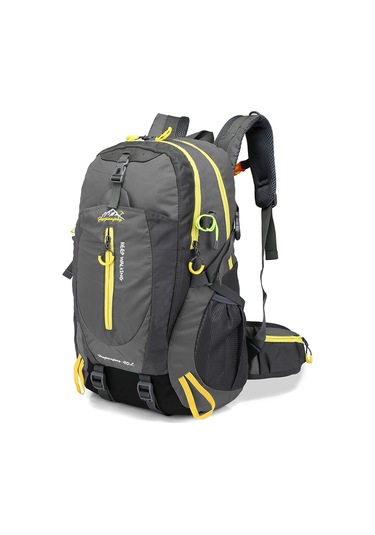 Padalink 40l Dayanıklı Seyahat Sırt Çantası - Hafif Ve Kompakt 6 Cep Gri