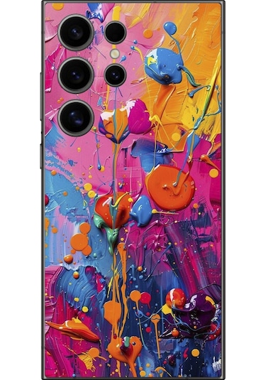 Samsung Galaxy S24 Ultra Uyumlu Şeffaf Kılıf Graffiti 3 Tasarımlı