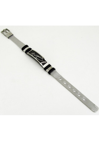 Atatürk İmzalı Kemer Kordon Çelik Bileklik scb22