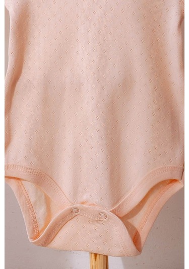 Lilabio %100 Organik Pamuk 3'lü Jakarlı Atlet Bebek Body Seti Lila Çok Renkli