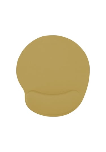 Bej Bilek Destekli Ergonomik Jel Kaymaz Taban Mouse Pad