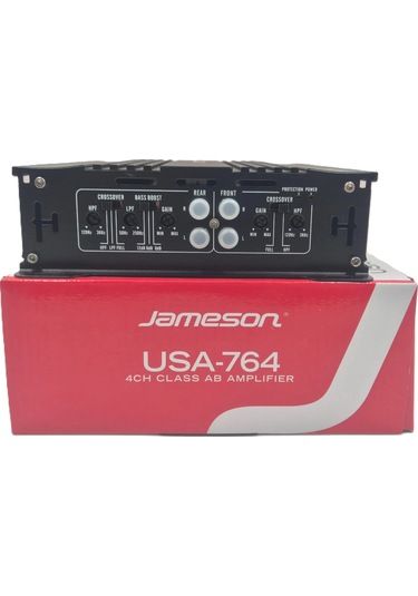 Jameson Amfi - 4000w 4 Kanallı Ses Ve Bass Anfisi - Jameson Usa-764 Amfi