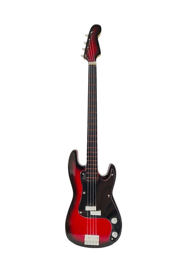 El Yapımı 1/4 Ölçek Minyatür Elektro Bas Gitar Fender Precision R