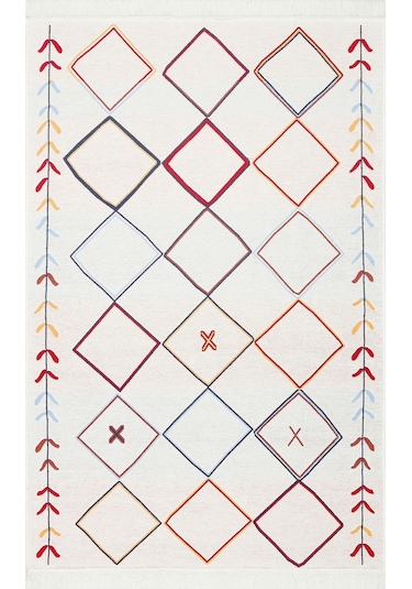 Eko Halı Arya AR 21 Renkli Yıkanabilir Çift Taraflı Pamuk Kilim