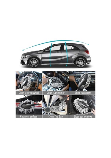 Lemestar 10 Adet Araç Lastik Fırça Seti - Mikrofiber Eldiven Ve Havlu İle Birlikte