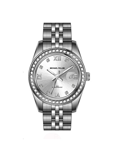 Michael Fellini 2422-1 Unisex Kol Saati Altın - Siyah