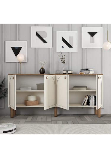 Bohem Konsol - Beyaz Krem