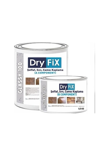 Dryfix Glassy 100 Sıvı Cam Şeffaf Kaplama 2 Kg