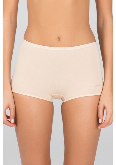 Kom Basic Kadın Short Külot 2li Ten Renk Ten