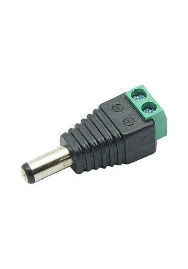12V Dc 2.1X5.5 Mm Erkek Güvenlik Kamerası Klemensli Cctv Jak Konne