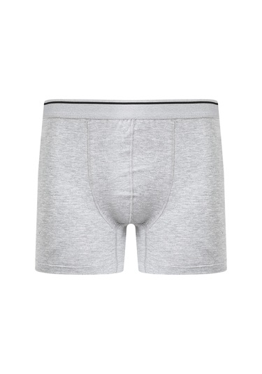 Giyim Erkek Pamuk Likralı Boxer Gri Gri