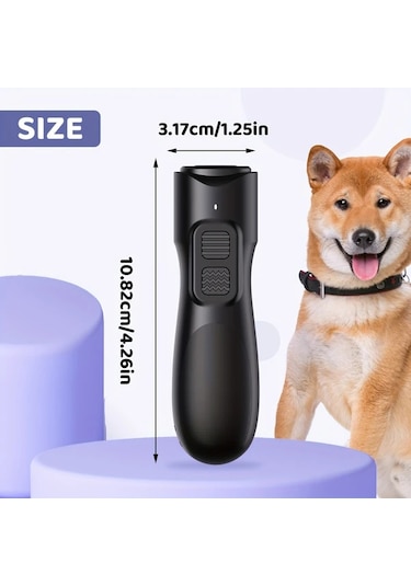 Willowhaven Siyah Mini Ses Dalgası Teknolojili Tek Tuşla Usb Şarjlı Köpek Havlama Kontrol Cihazı