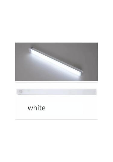 Beyaz 2022 Led Şarj Edilebilir İnsan Zekası Algılama Işık Şeridi Gece Lambası Dolap Dolap Işığı Koridor Işığı 10cm